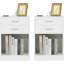 Tables de chevet avec station de charge et tiroirs, tables de chevet pour chambres-1117257412