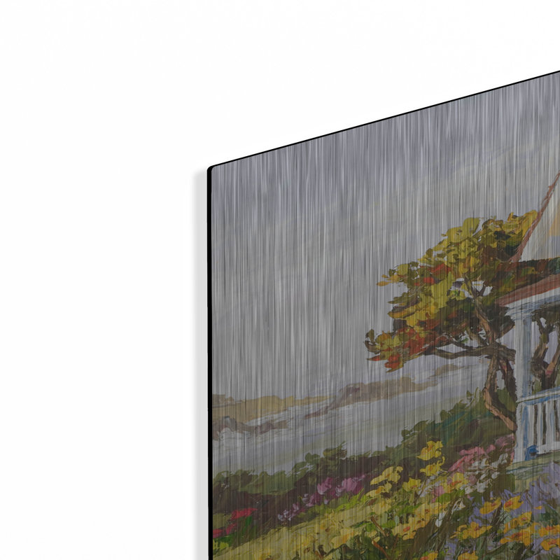  «Victorian Seaside Haven» par Erin Dertner, art mural en métal, 24 po x 16 po, H 16 po x l 24 po