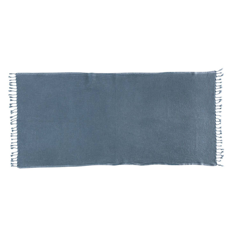 Serviette de bain gaufrée Kafthan, Gris