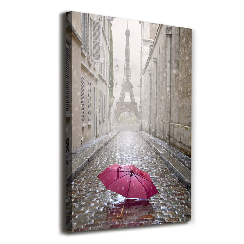 Parasol France - Wrapped Canvas Print