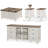 4 Piece Farmhouse Coffee Table Set