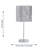 Sylvania 35Cm Polished Chrome Table Lamp Set