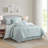 Ilaria 7 Piece Green Jacquard Comforter Set-118435066-118435067