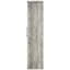 Armoire haute en bois d'ingénierie à 2 portes avec 12 tablettes Coastal Style Grey Driftwood