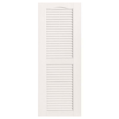 Cathedral Top Custom Open Louvre Shutters Pair