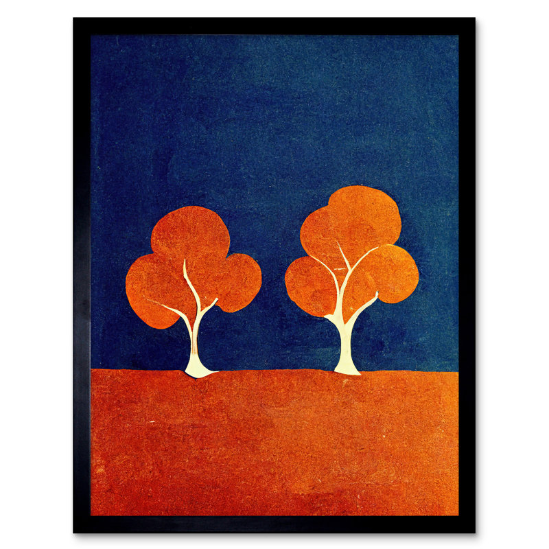 Abstract Forest Trees Matisse Style - Single Picture Frame Print
