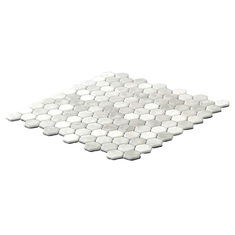 Eterna 1" x 1" Straight Edge Glass Mosaic Wall And Floor Tile, Shabby Gray