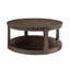 Table basse 40 po, rangement ouvert à 2 niveaux, table basse ronde-350722330