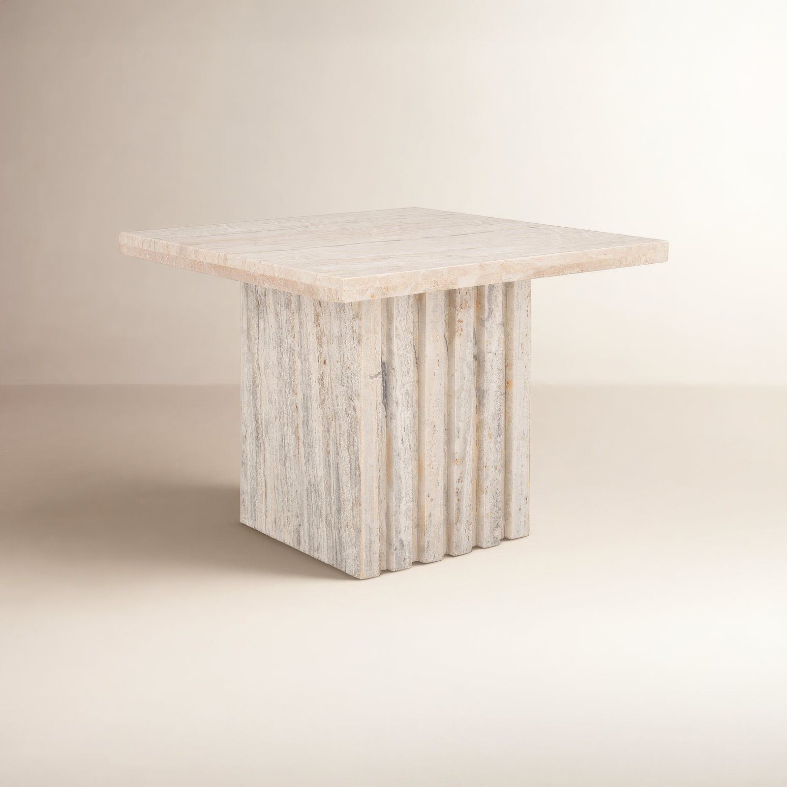Beige, 16" H x 21" W x 21" D