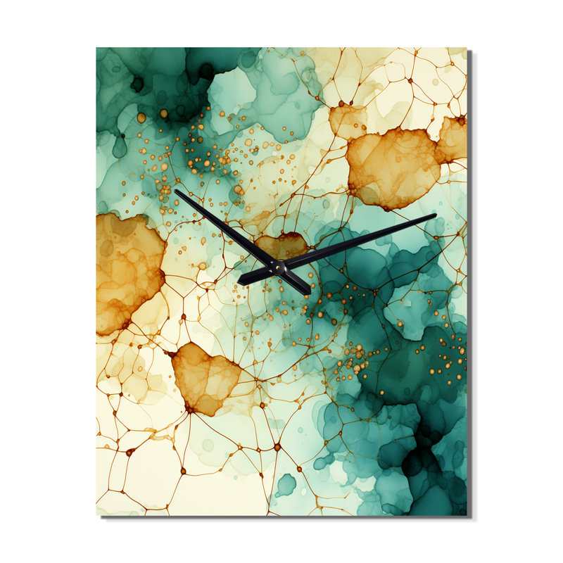 Caree - Transitional Vintage Wall Clock, Small