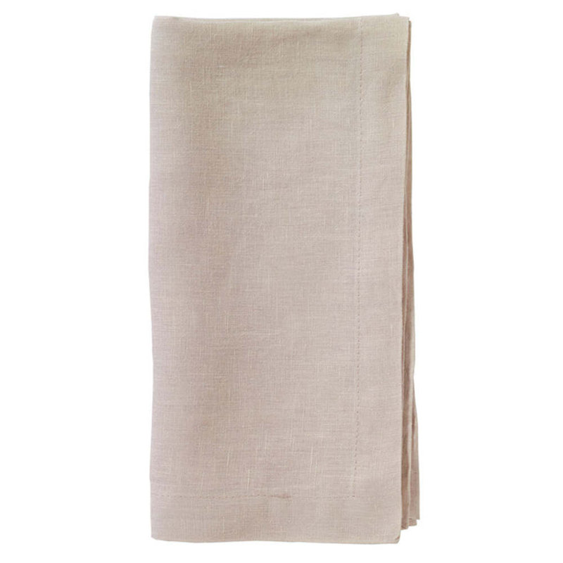 Riviera Linen Square Napkin, Tan