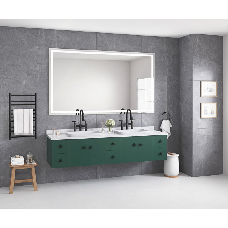 Miroir de salle de bain DEL, 48 po x 84 po