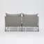 Dalvey 163.5cm Wide Rectangle Steel Loveseat with Cushions-1774050975