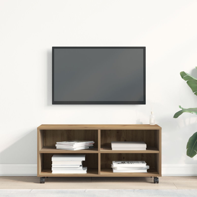 Unfinished TV Stand for TVs up to 32", Artisan Oak