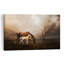 Dreamy Mare And Foal Dramatic Dreamy Ethereal Horse Landscape Nature Wall Art Print 1 Piece Wrapped Canvas Wall Art-733095115