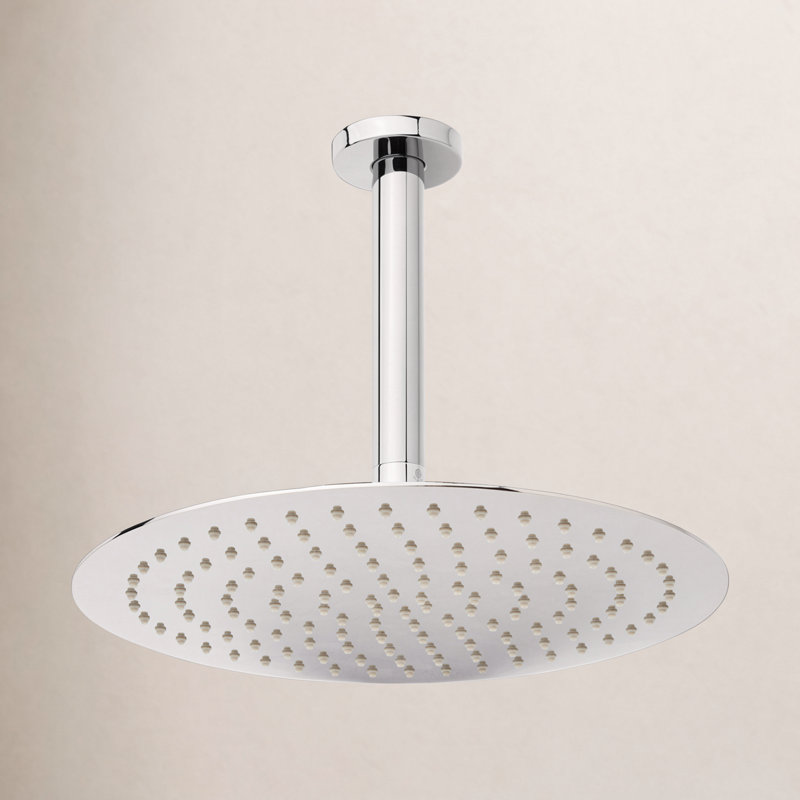 12" Low Profile 2.5 GPM Shower Head, Chrome