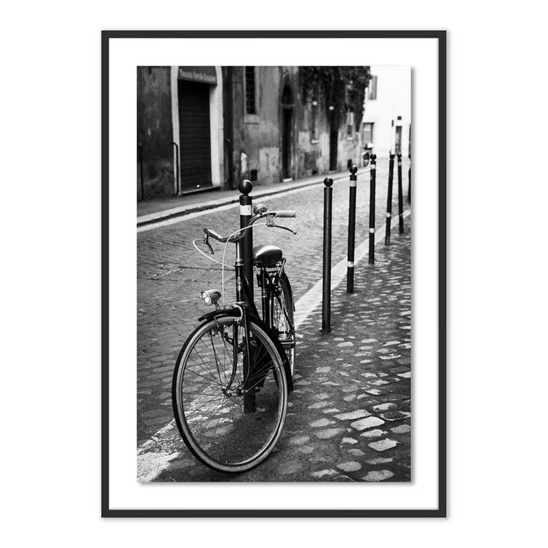 Rome, Italy Bw Print by Erica Singleton, Black, 48" H x 34" W x 2.5" D