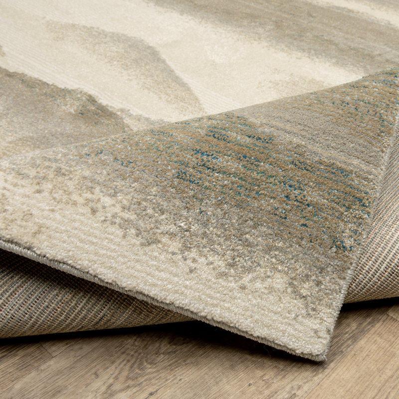 Tapis beige Opia, Rectangle 5 pi 3 po x 7 pi 3 po