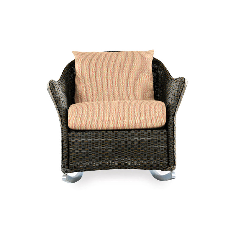 Weekend Retreat Outdoor Rocker Chair, Mink, Bamboo Bay Sky