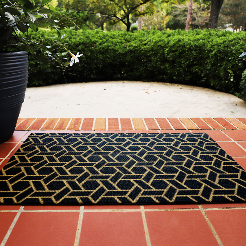Neighburly Non-Slip Geometric Outdoor Doormat