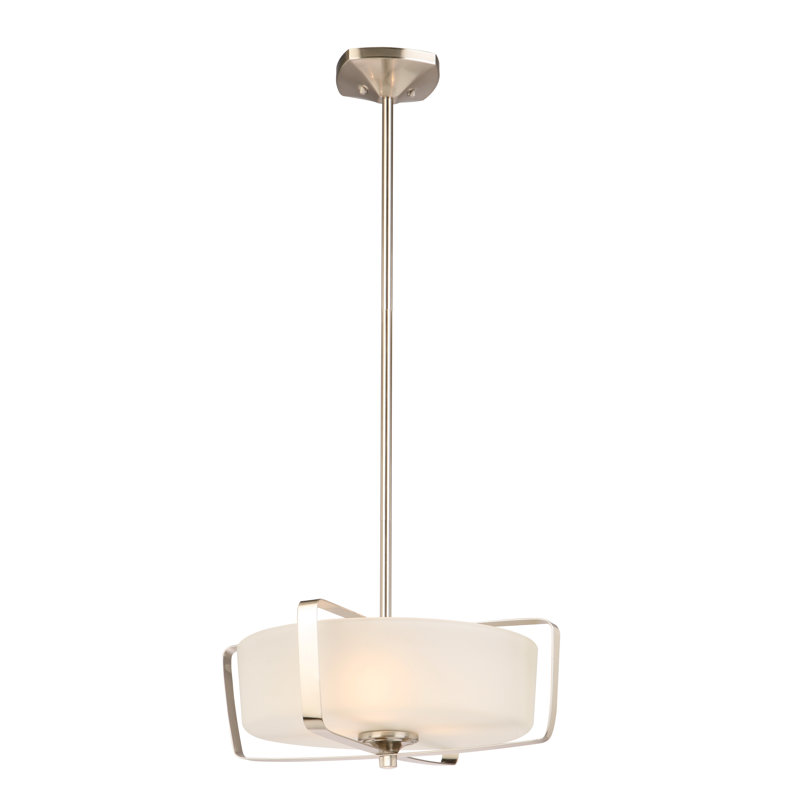 Lustre cylindrique unique et remarquable à 4 lumières Blacavant