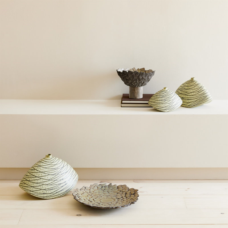 Ceramic / Porcelain Table Vase, Overall Height-  7.75"