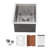 Undermount Workstation Bar Sink Single Bowl Stainless Steel Kitchen Sink-130491307