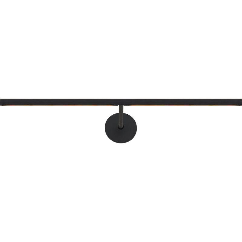 Plural Faceted Picture Light, Nightshade Black, 0.7" H x 18" W x 8.9" D, 13.5