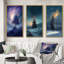 «Snowy Serenity Pinetree», 3 pièces sur toile-1886899595-1886899599