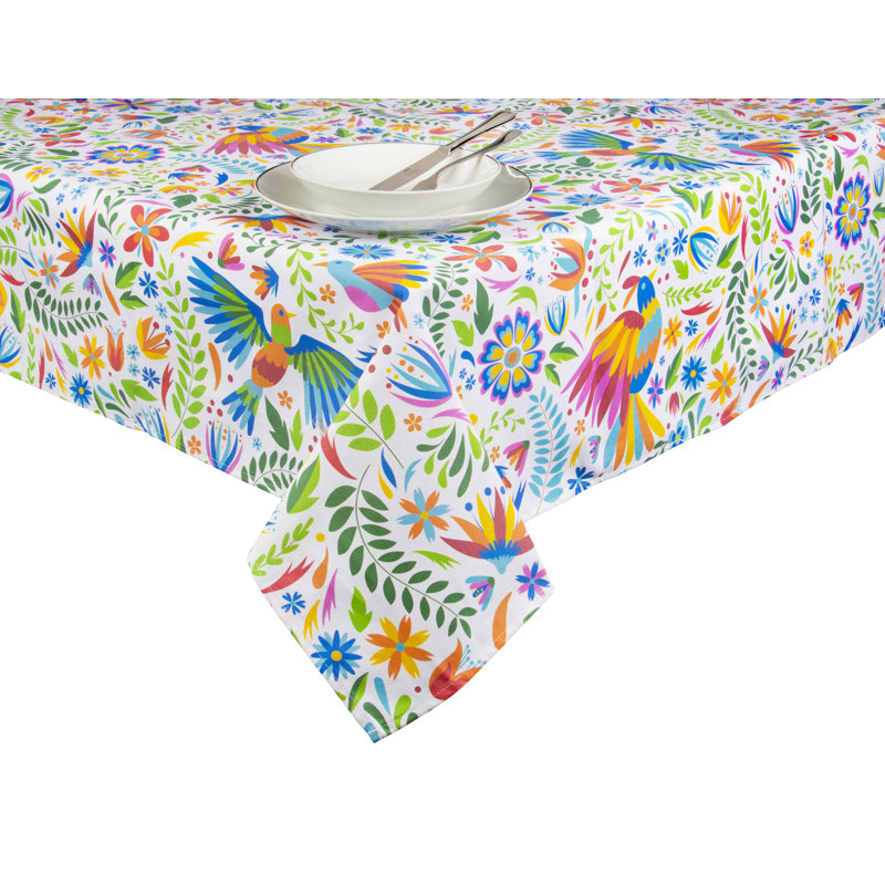 Mexican Flowers Dining Linens, 240cm W x 140cm L