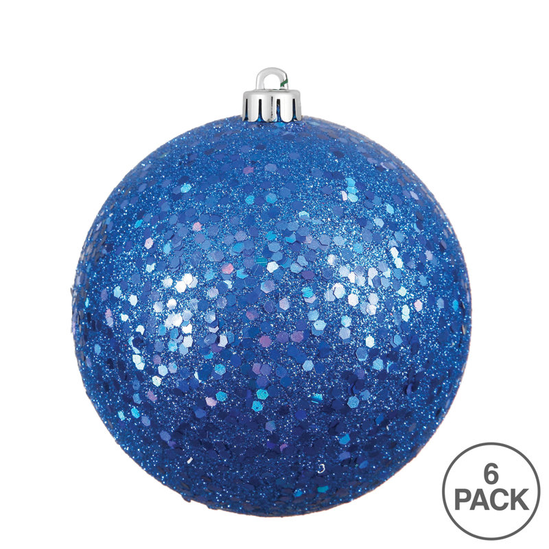 Ornement boule 4 po, Bleu