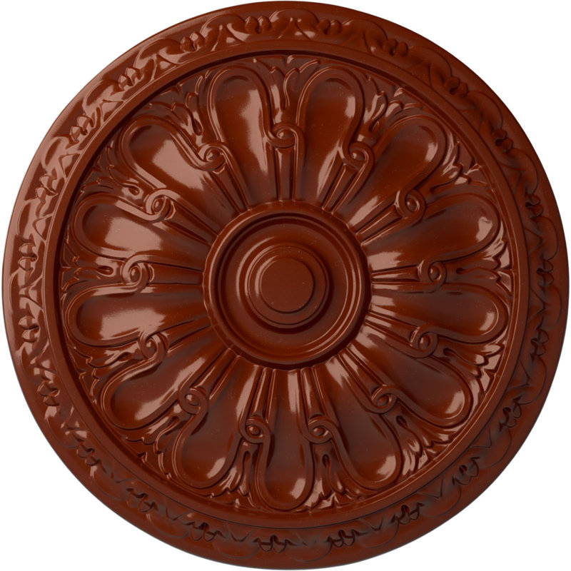 Médaillon de plafond H 15,75 po x l 15,75 po Kirke, Brique réfractaire