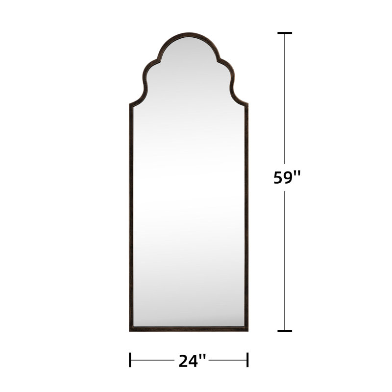 Miroir pleine grandeur Marthe, Bronze Antique