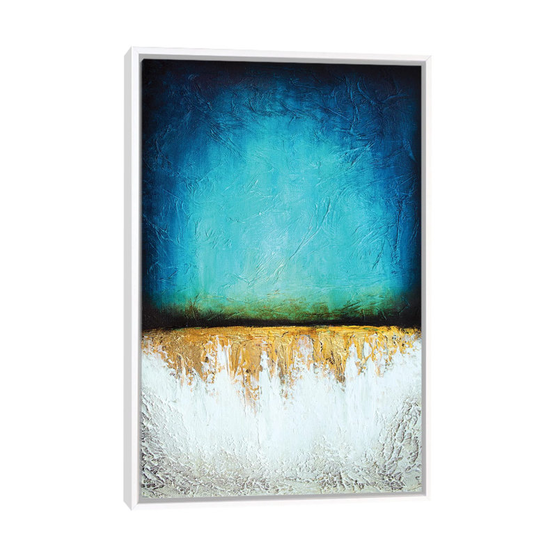 Frozen Reflection - Print on Canvas, 101.6 cm H x 66.04 cm W, White Framed