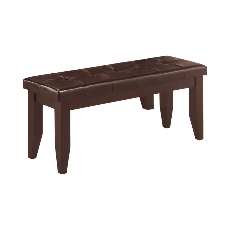 Leib Faux Leather Upholstered Bench