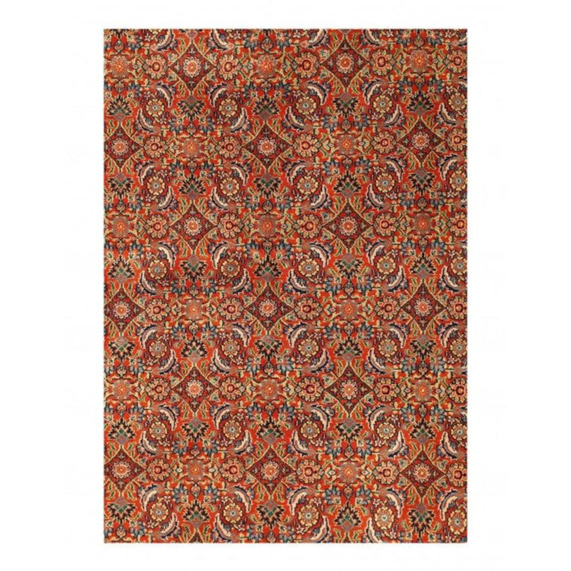 Robun Oriental Area Rug in Rust