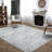 Washable Non-Slip Modern Rug - Ivory / Black - Entryway, Hallway, Bathroom, and Kitchen-102998689