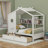 Lompico Wooden House Bed-1987714056-1987714054