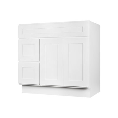 Base de meuble-lavabo blanc Koville VSD3621L
