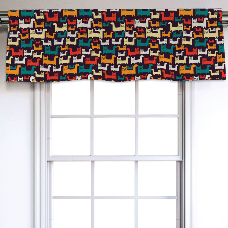 Sateen Ruffled Window Valance