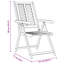 Chaise de jardin vidaXL 6 pièces en bois d'acacia massif brun 57 x 72 x 109 cm-1823833969