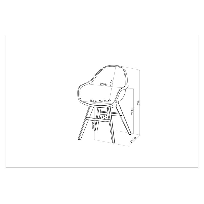 Ensemble de salle à manger rectangulaire pour l'extérieur 59 po Anautica, Noir