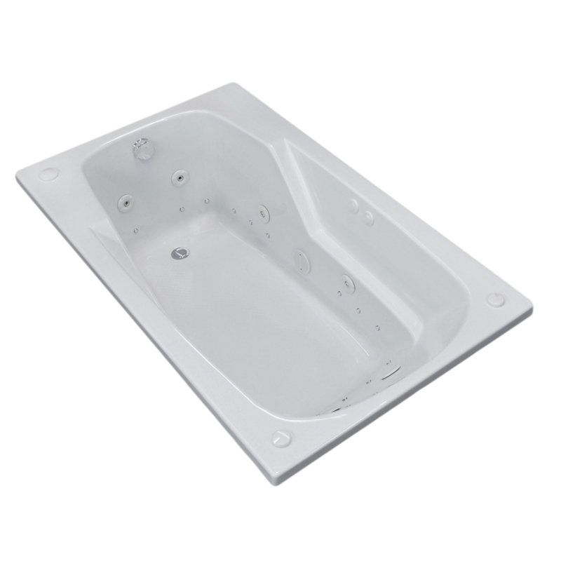 Anguilla 71'' x 41.38'' Drop-In Acrylic Bathtub, Left