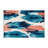Watercolor Blue Indoor and Outdoor Area Rug-399731632