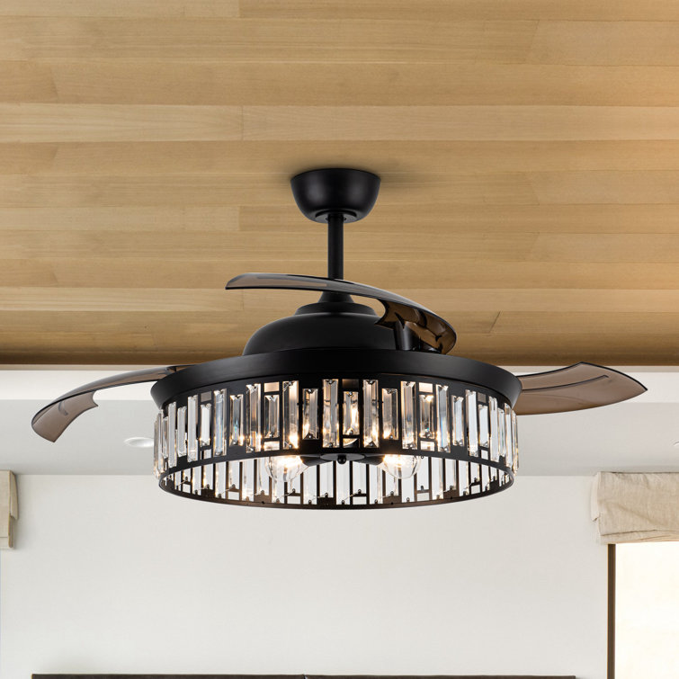 Loreen 52'' Smart Ceiling Fan With Dimmable Light Kit, APP/Remote with Alexa and Google Assistant
