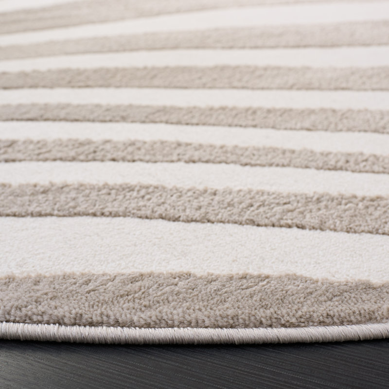 Saylor 136 Performance Abstract Rug, Round 6'3"