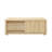 Abdullah 39.4" Modern Natural Oak Sliding Door Coffee Table with Hidden Storage