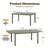 83" Outdoor Aluminum Extended Table