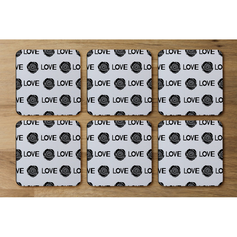 Square 6 Piece Coaster Set