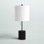 Lampe de table noire 25 "avec USB Darnee